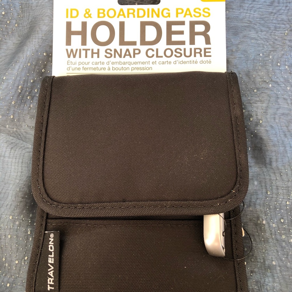 NWT Travel on ID & Boarding Pass Holder with Snap